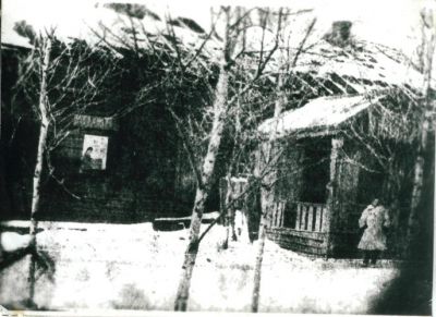 Здание Киндяковского клуба и библиотеки 1950 год