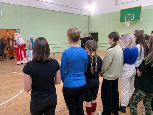 Дед Мороз поздравил участников соревнований 1